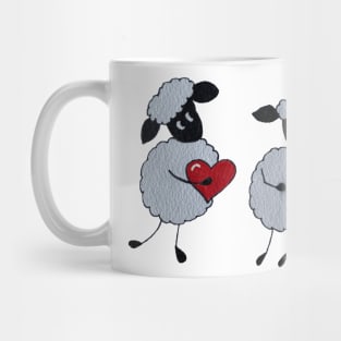 Two sheep in love Mug